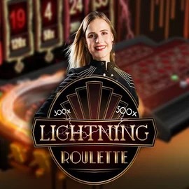 Lightning Roulette casino game by Evolution – featured logo at Lucky Block Casino