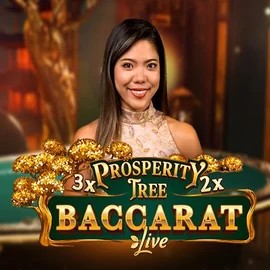 Official Live Casino logo: Prosperity Tree Baccarat by Evolution at Lucky Block Casino